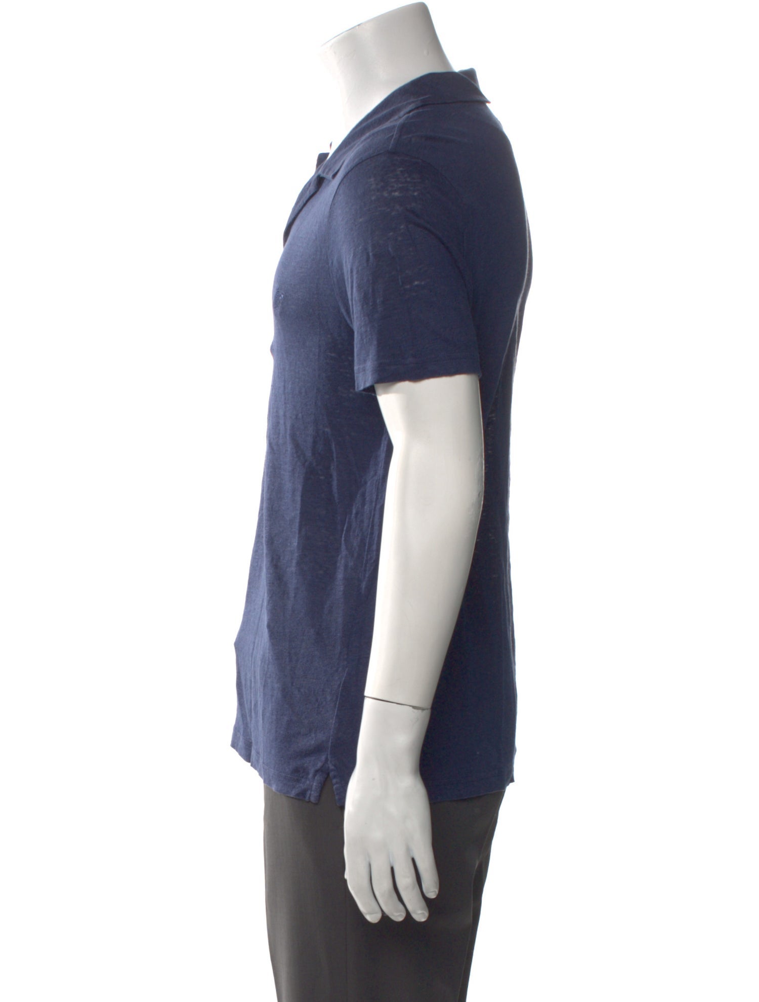Vilebrequin Linen V-Neck Polo Shirt