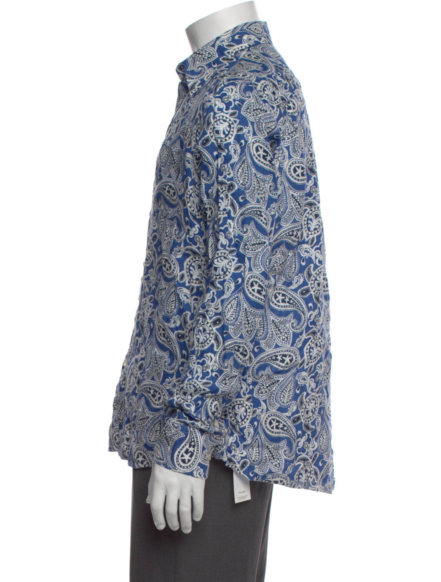 Vilebrequin Linen Paisley Print Shirt