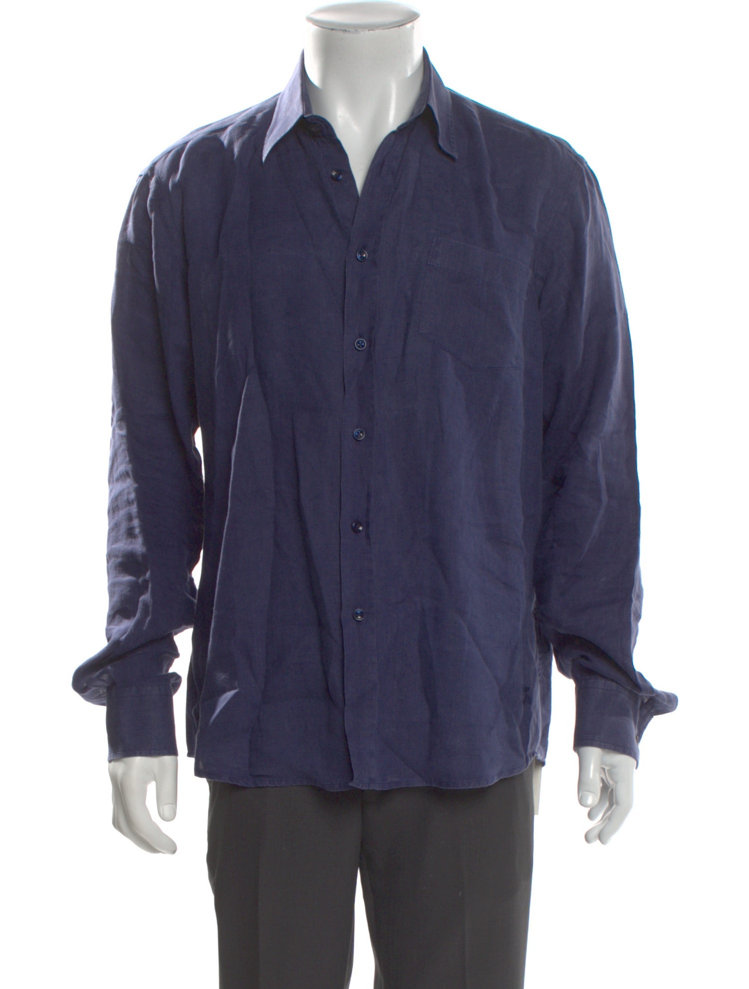 Vilebrequin Linen Long Sleeve Dress Shirt