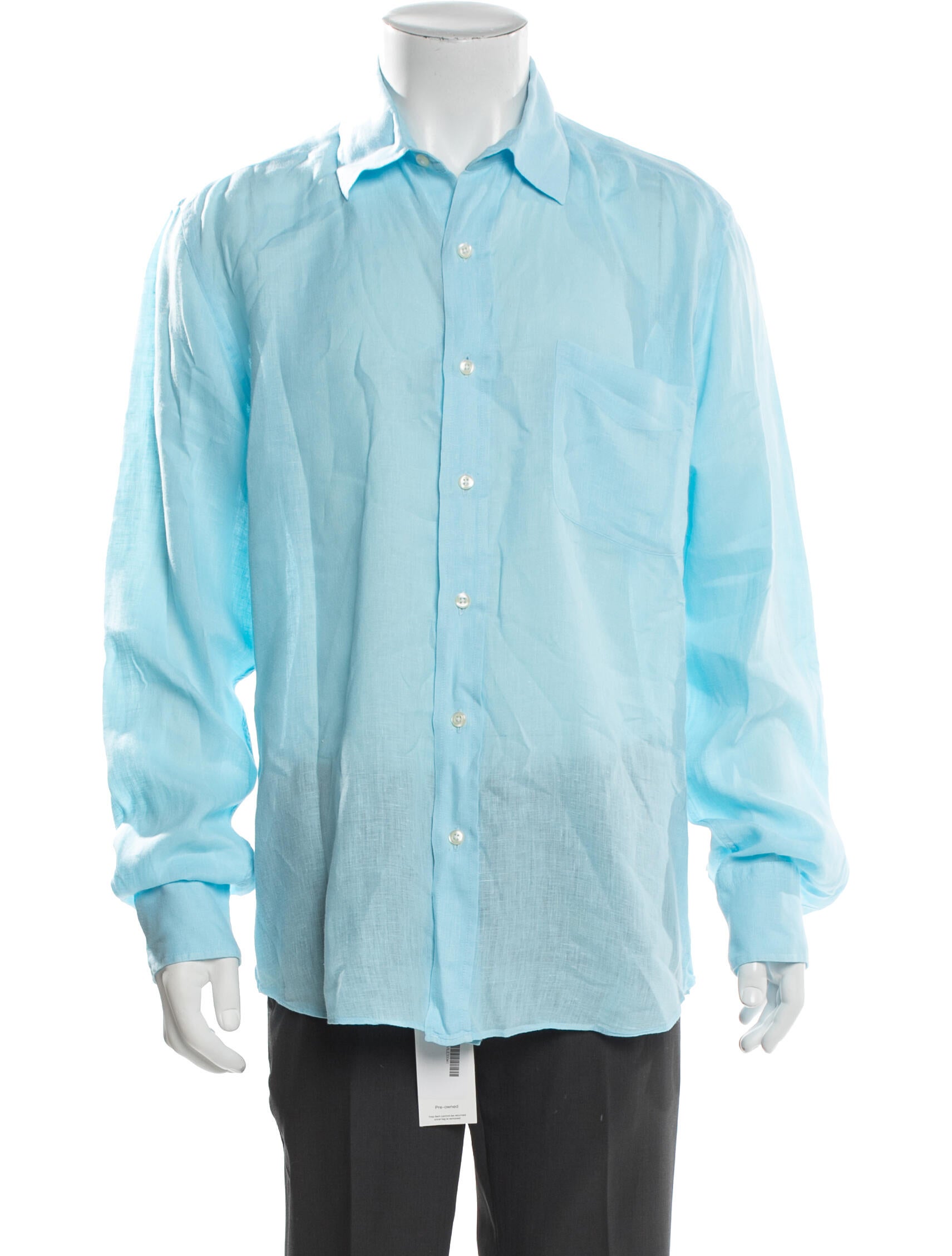 Vilebrequin Linen Long Sleeve Dress Shirt