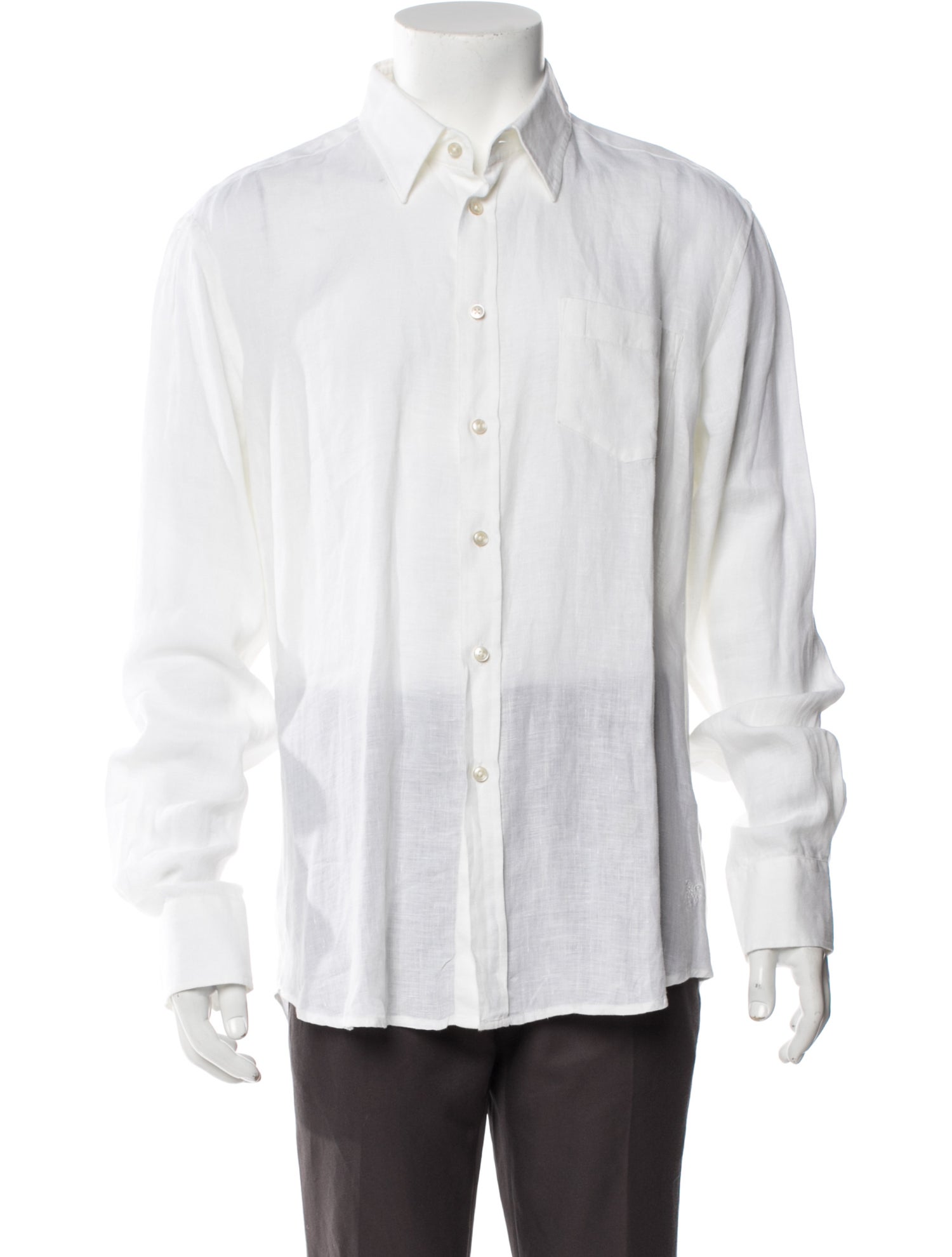 Vilebrequin Linen Long Sleeve Dress Shirt