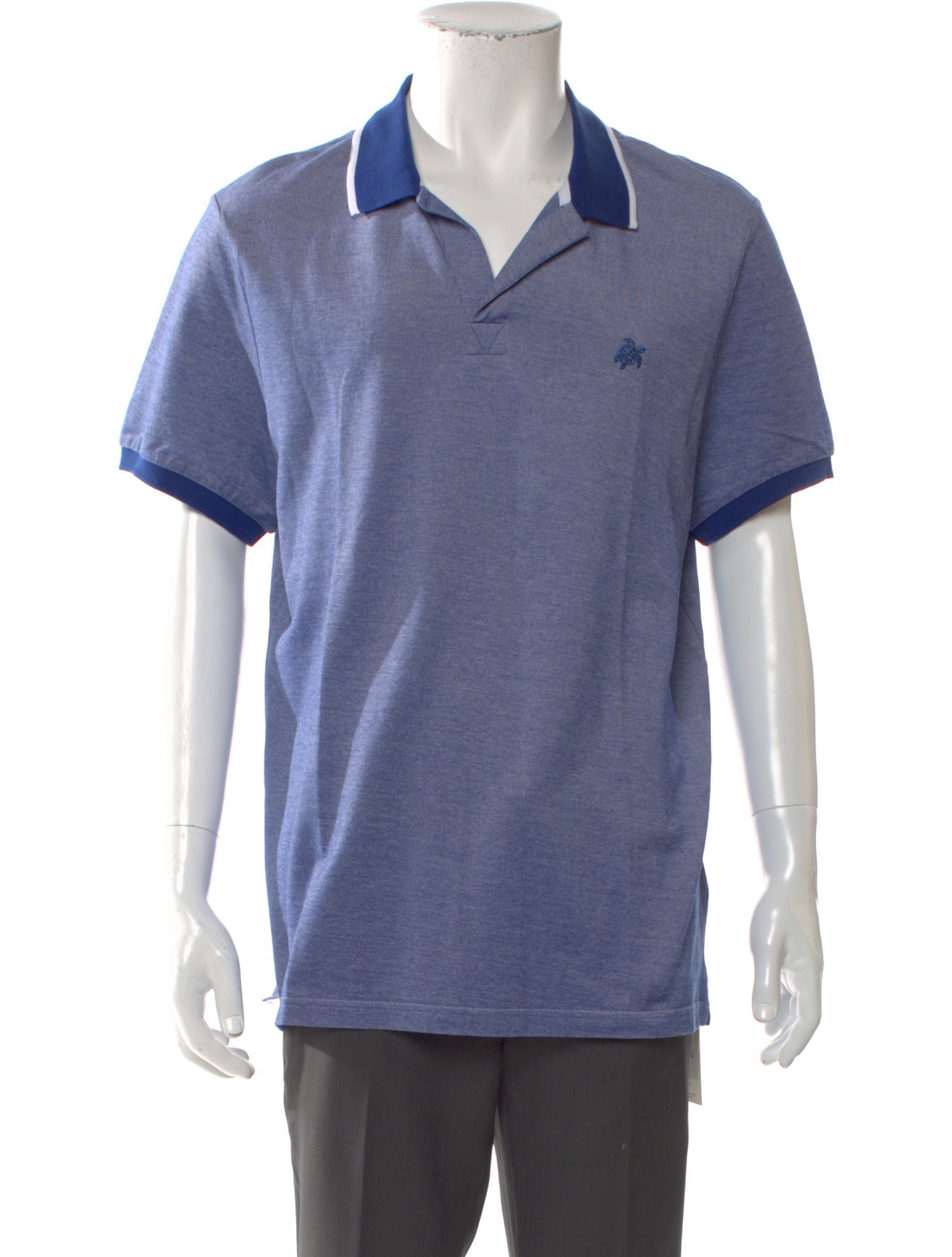Vilebrequin V-Neck Short Sleeve Polo Shirt