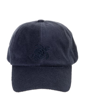 Pre-owned Vilebrequin Embroidered Cotton Baseball Hat In Blue
