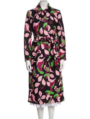 Virna Drò Coats Printed Trench Coat M