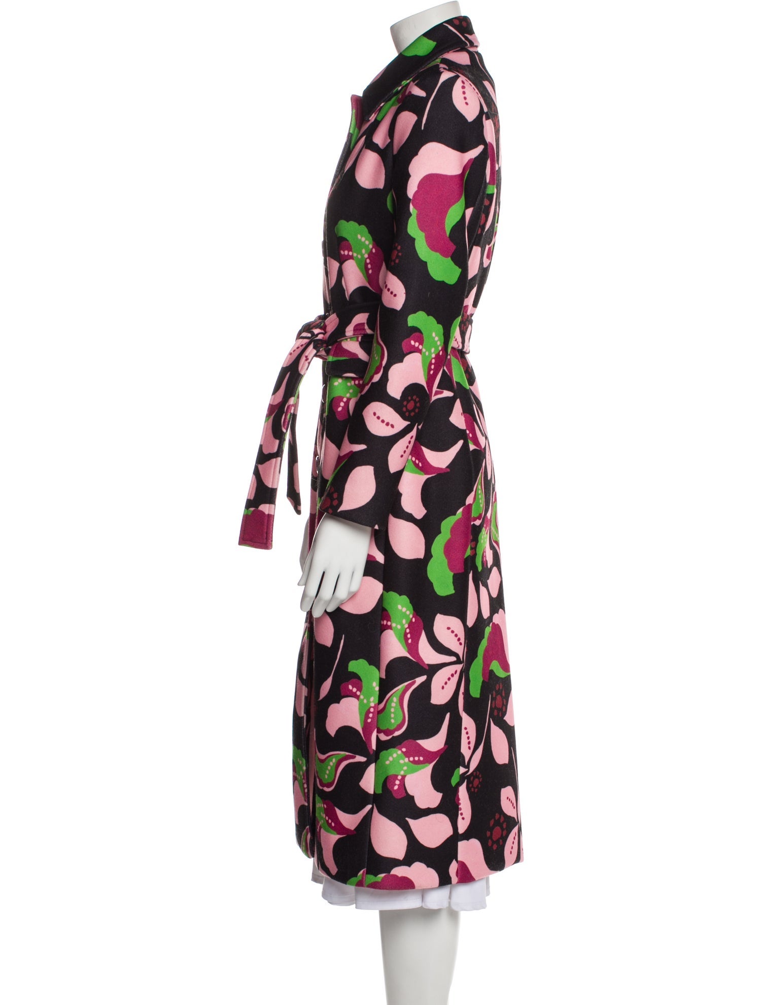 Virna Drò Printed Trench Coat