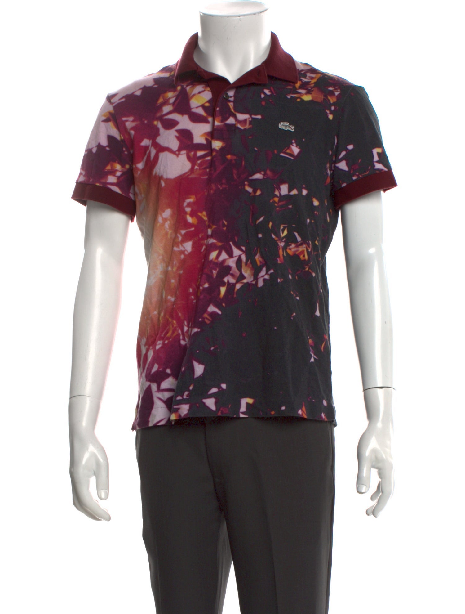 Visionaire x Lacoste Tie-Dye Print Short Sleeve Shirt