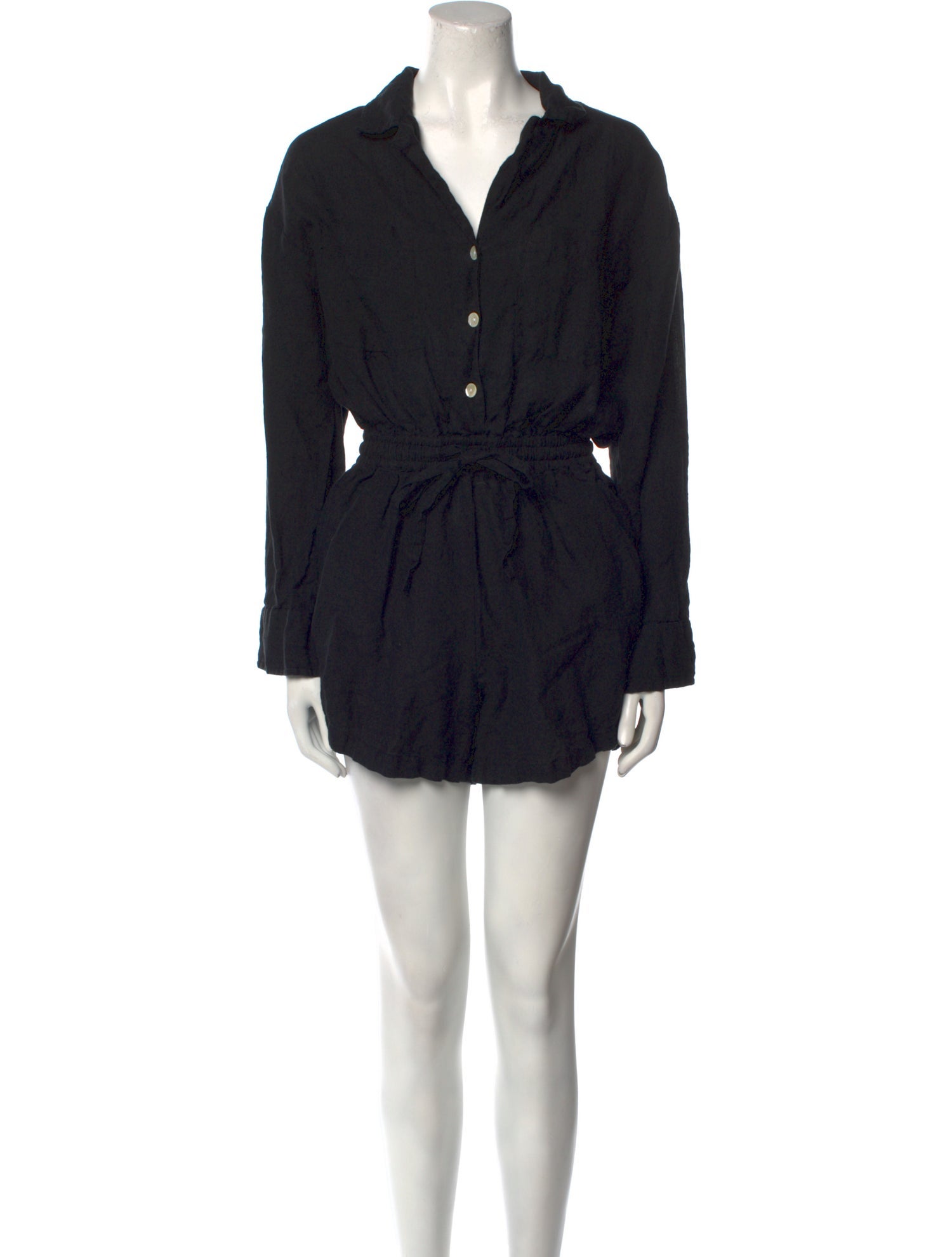 Vitamin A Linen V-Neck Romper