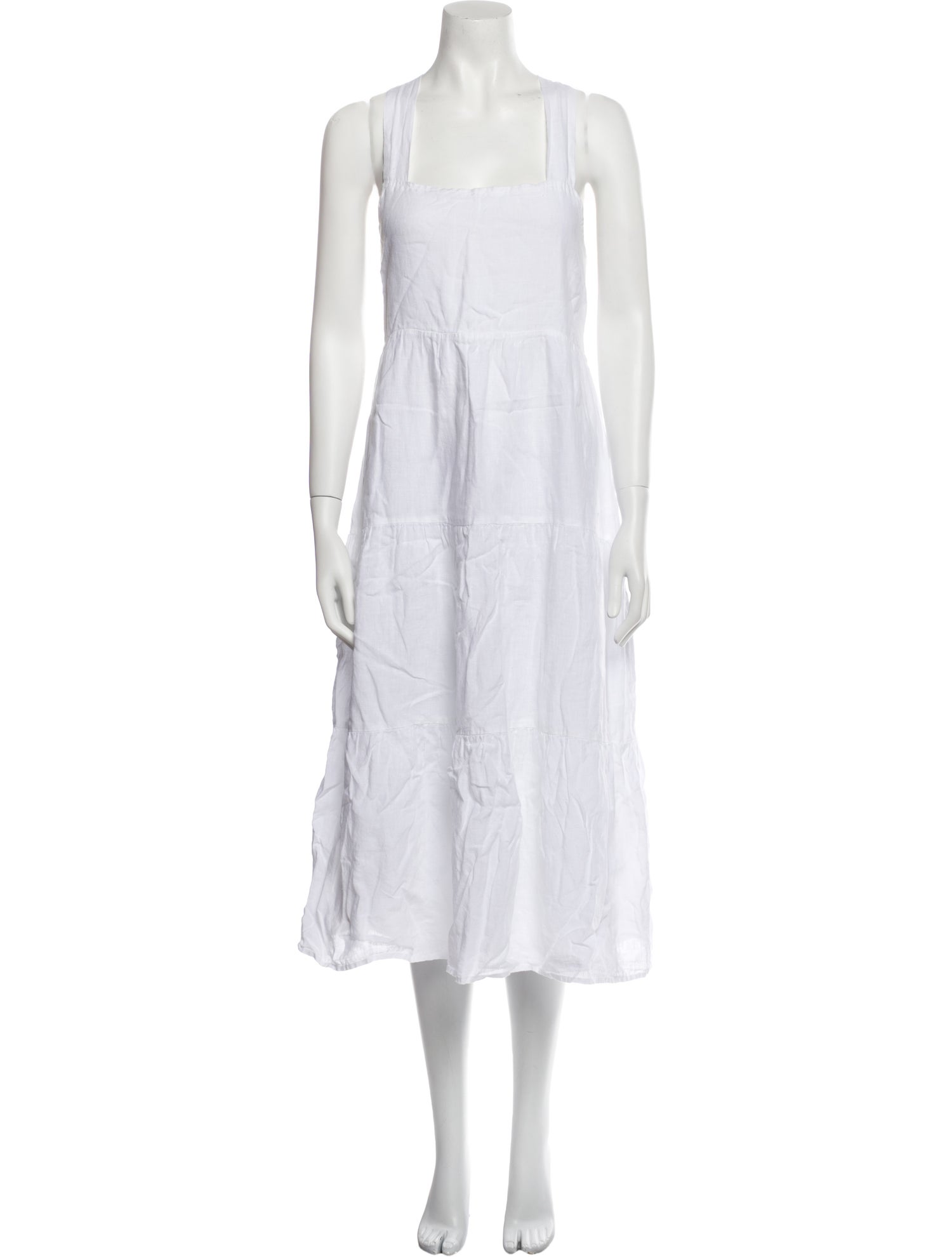 Vitamin A Square Neckline Midi Length Dress