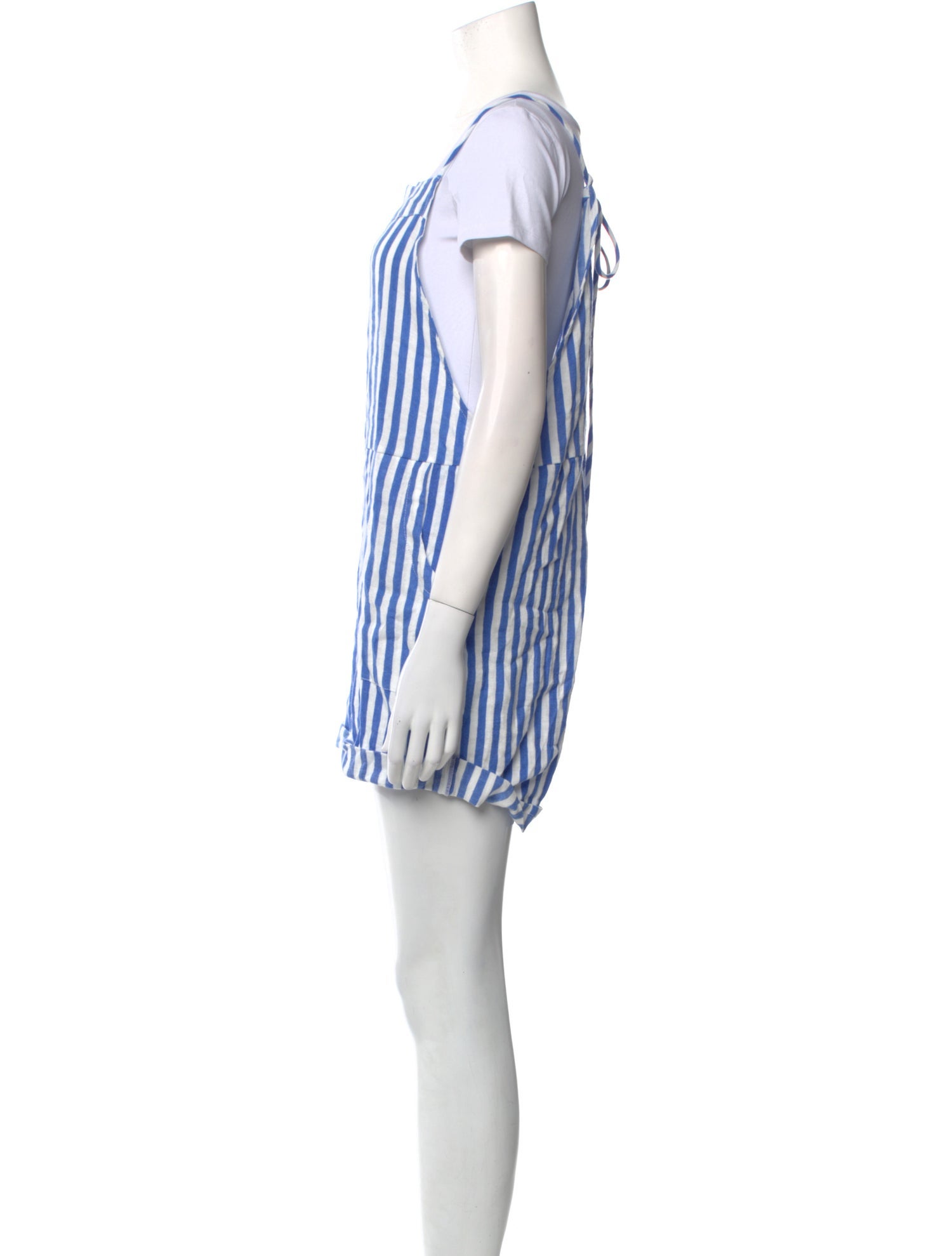 Vitamin A Linen Striped Romper