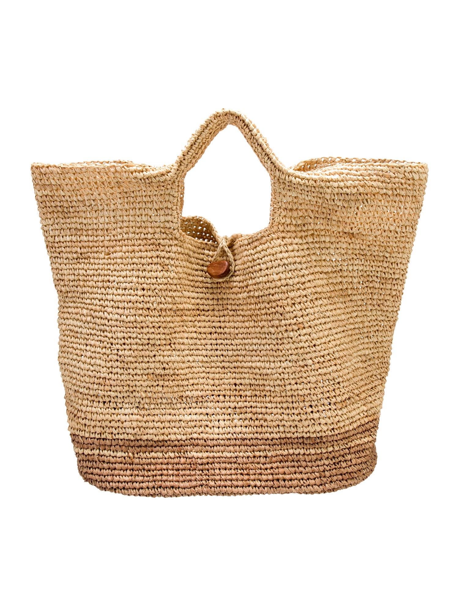 Vitamin A Raffia Bucket Bag