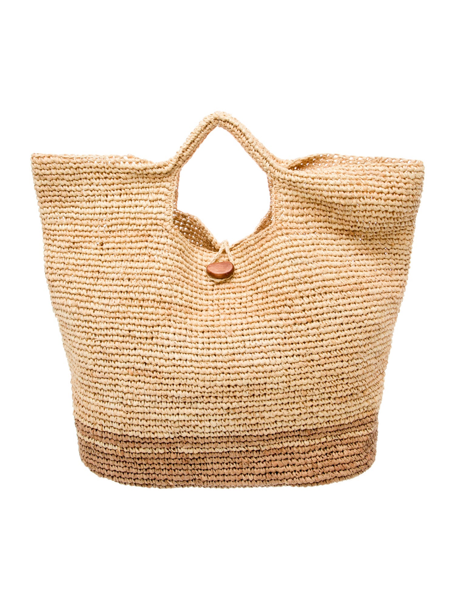 Vitamin A Raffia Bucket Bag