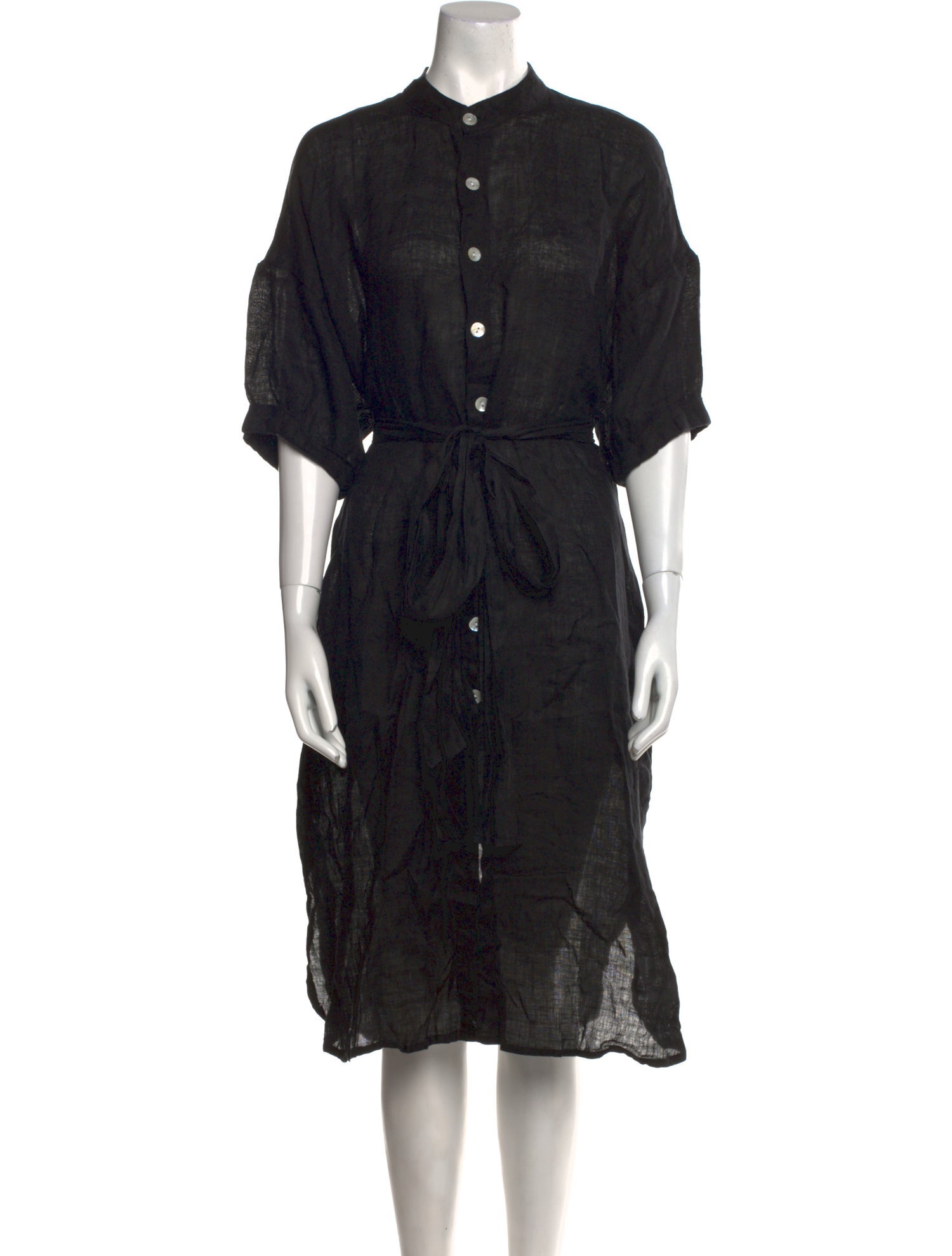 Vitamin A Linen Knee-Length Dress