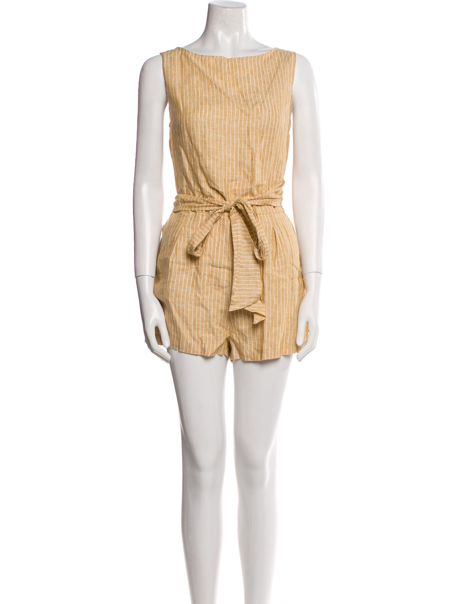 Vitamin A Linen Striped Romper w/ Tags