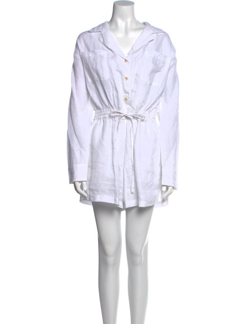Vitamin A Linen V-Neck Romper