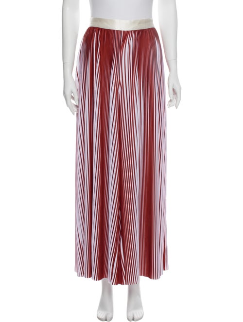 Vivienne Hu Striped Wide Leg Pants Brown