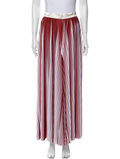 Vivienne Hu Striped Wide Leg Pants Brown