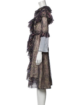 Vivienne Hu Printed Midi Length Dress