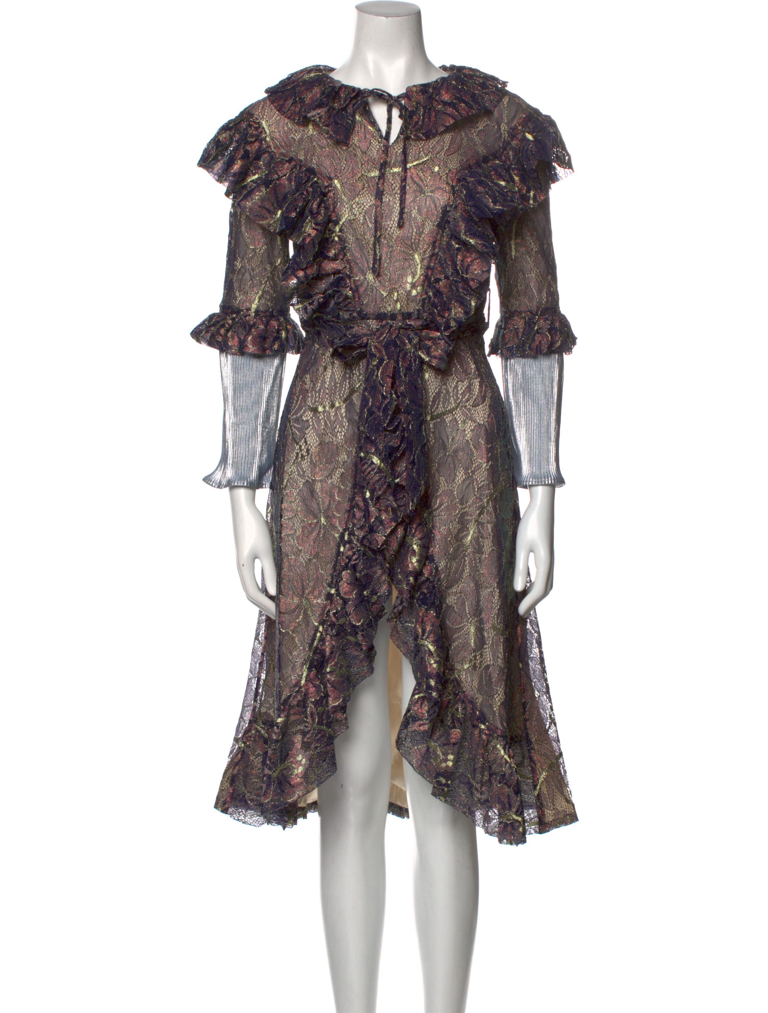 Vivienne Hu Printed Midi Length Dress