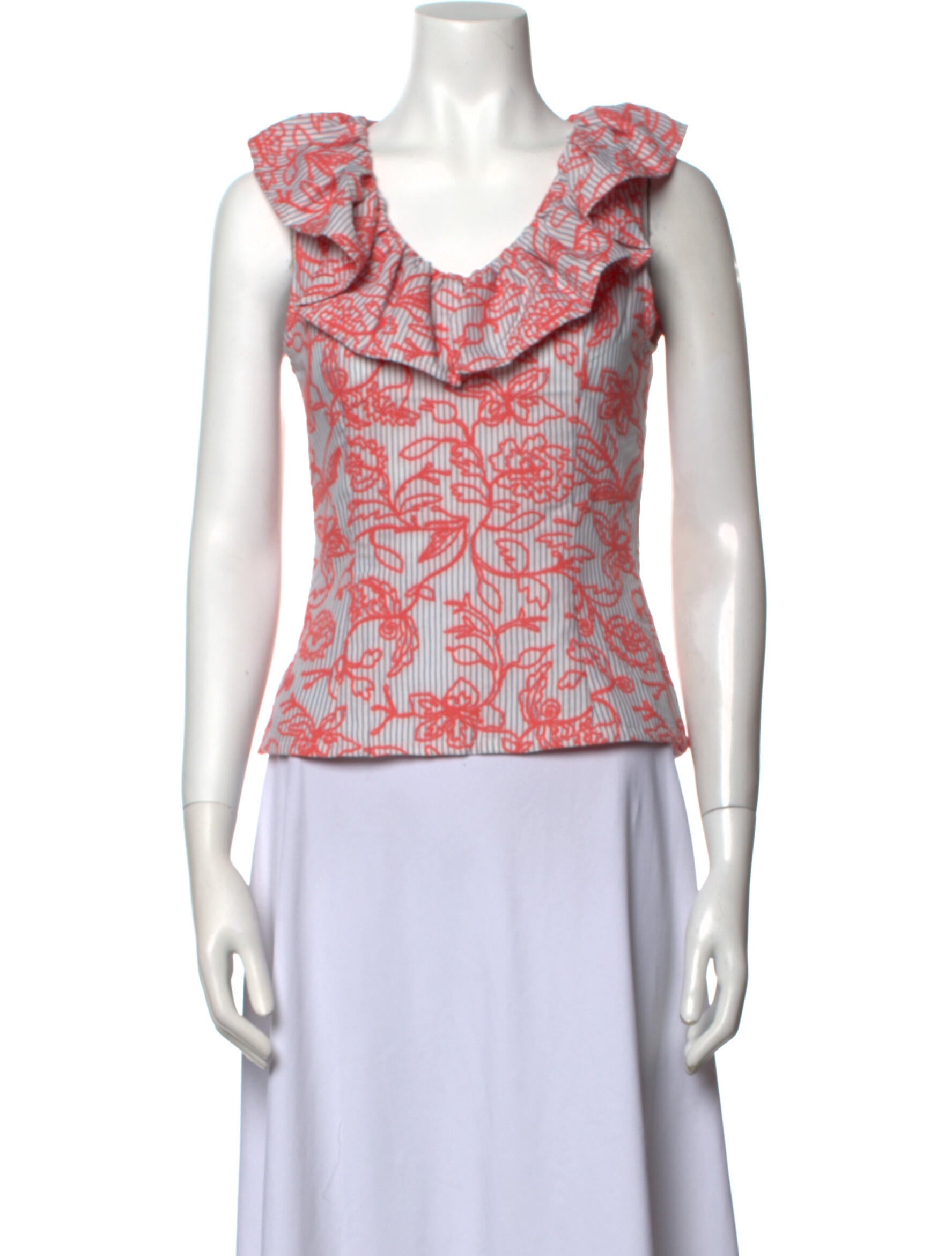 Vivienne Hu Printed Crew Neck Top