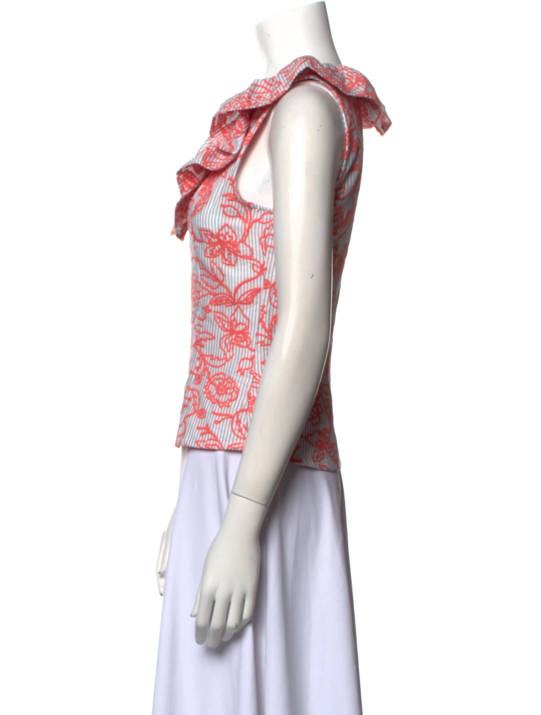 Vivienne Hu Printed Cowl Neck Top