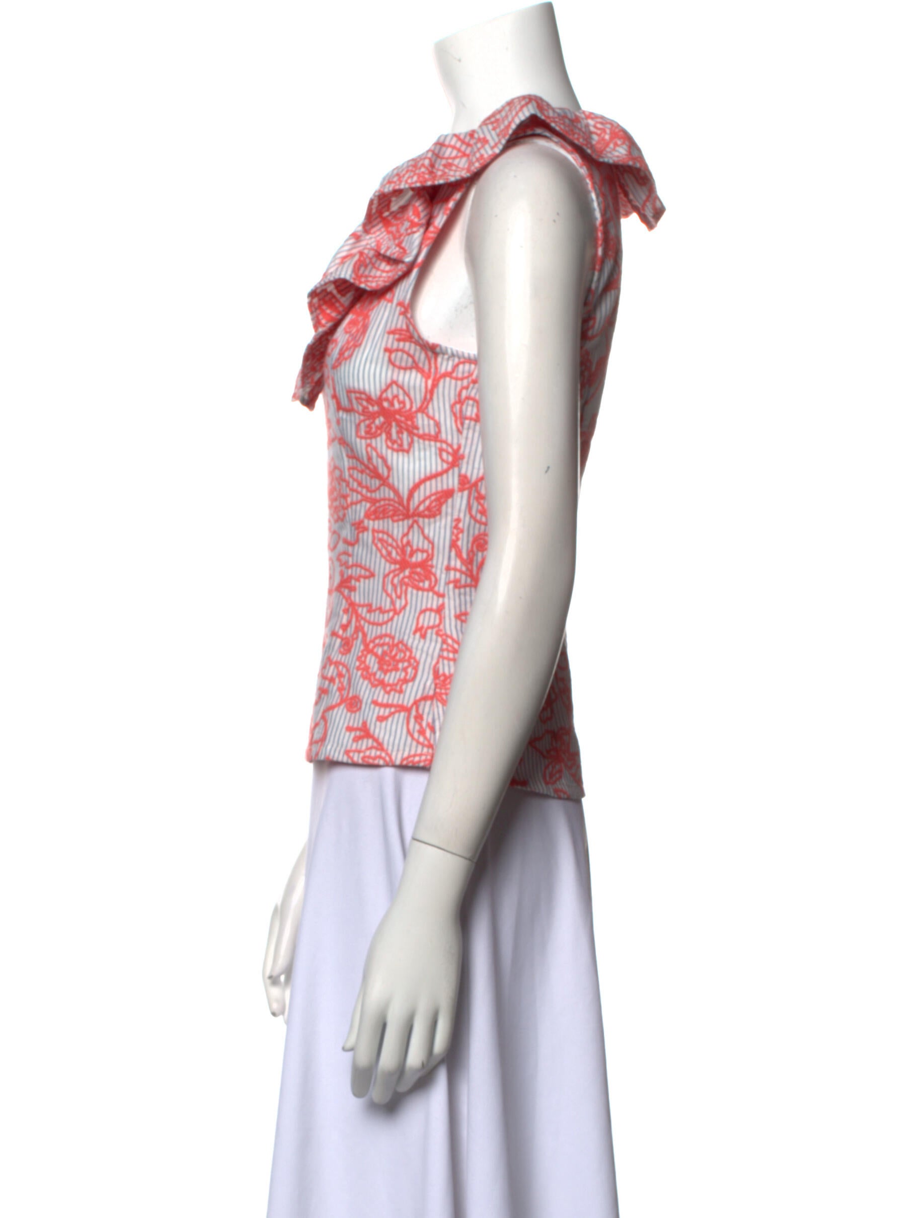 Vivienne Hu Printed V-Neck Top