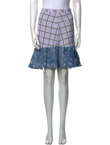 Vivienne Hu Skirts Plaid Print Knee-Length Skirt US 2 | XS