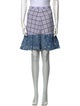 Vivienne Hu Plaid Print Knee-Length Skirt