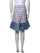 Vivienne Hu Plaid Print Knee-Length Skirt