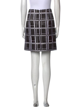 Vivienne Hu Plaid Print Mini Skirt