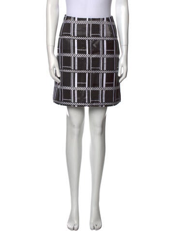 Vivienne Hu Skirts Plaid Print Knee-Length Skirt US 6 | M