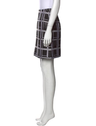 Vivienne Hu Plaid Print Knee-Length Skirt