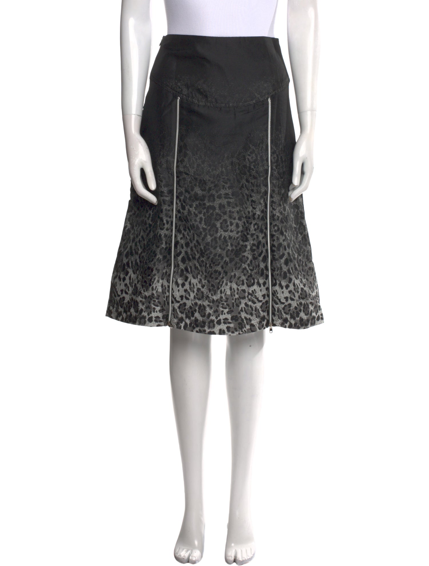 Vivienne Hu Animal Print Knee-Length Skirt