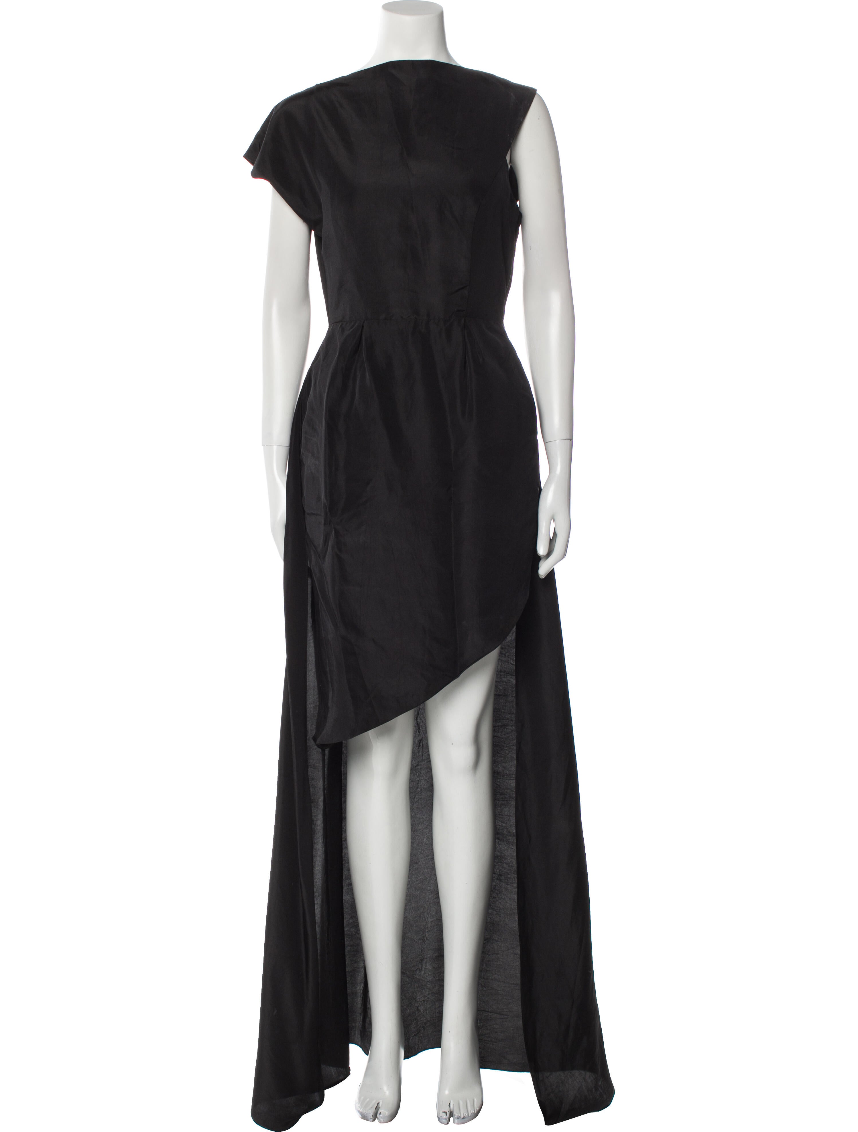 Vivienne Hu Bateau Neckline Long Dress