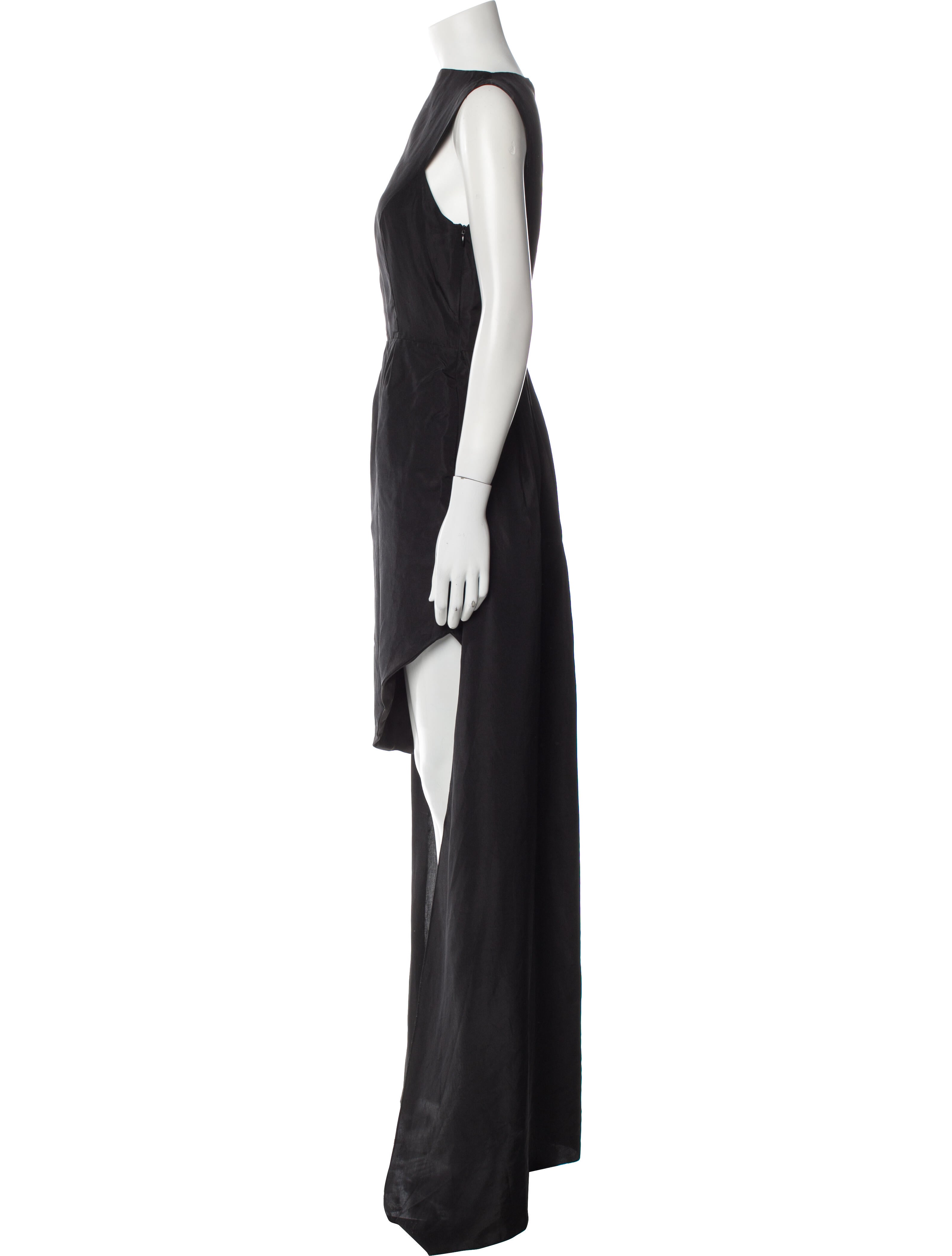 Vivienne Hu Bateau Neckline Long Dress