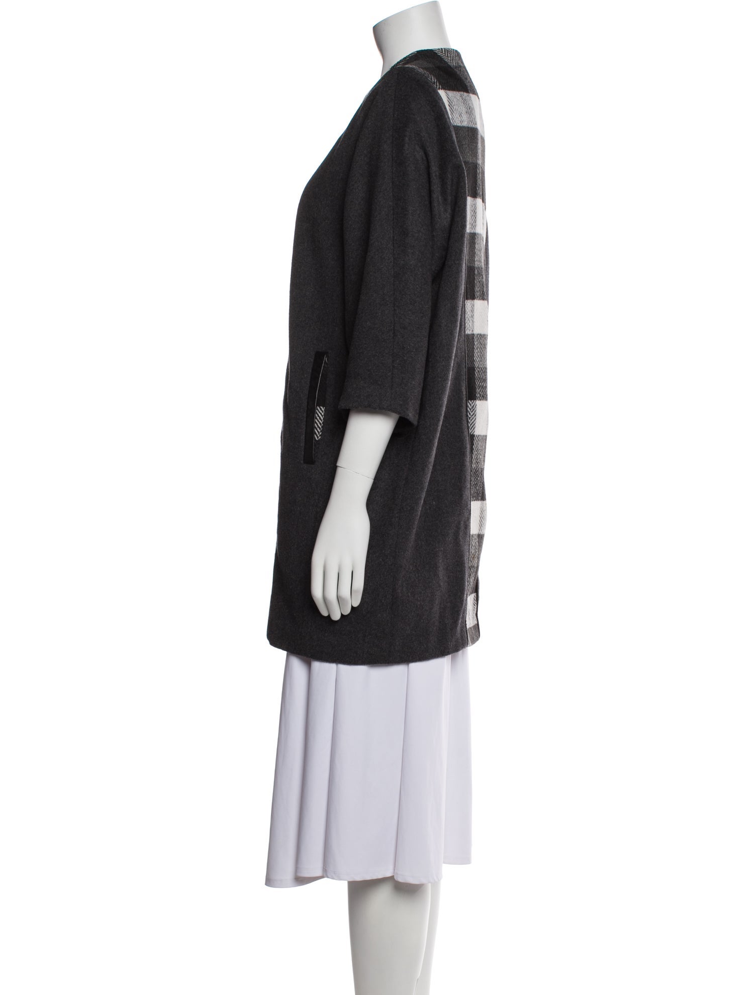 Vivienne Hu Plaid Print Coat