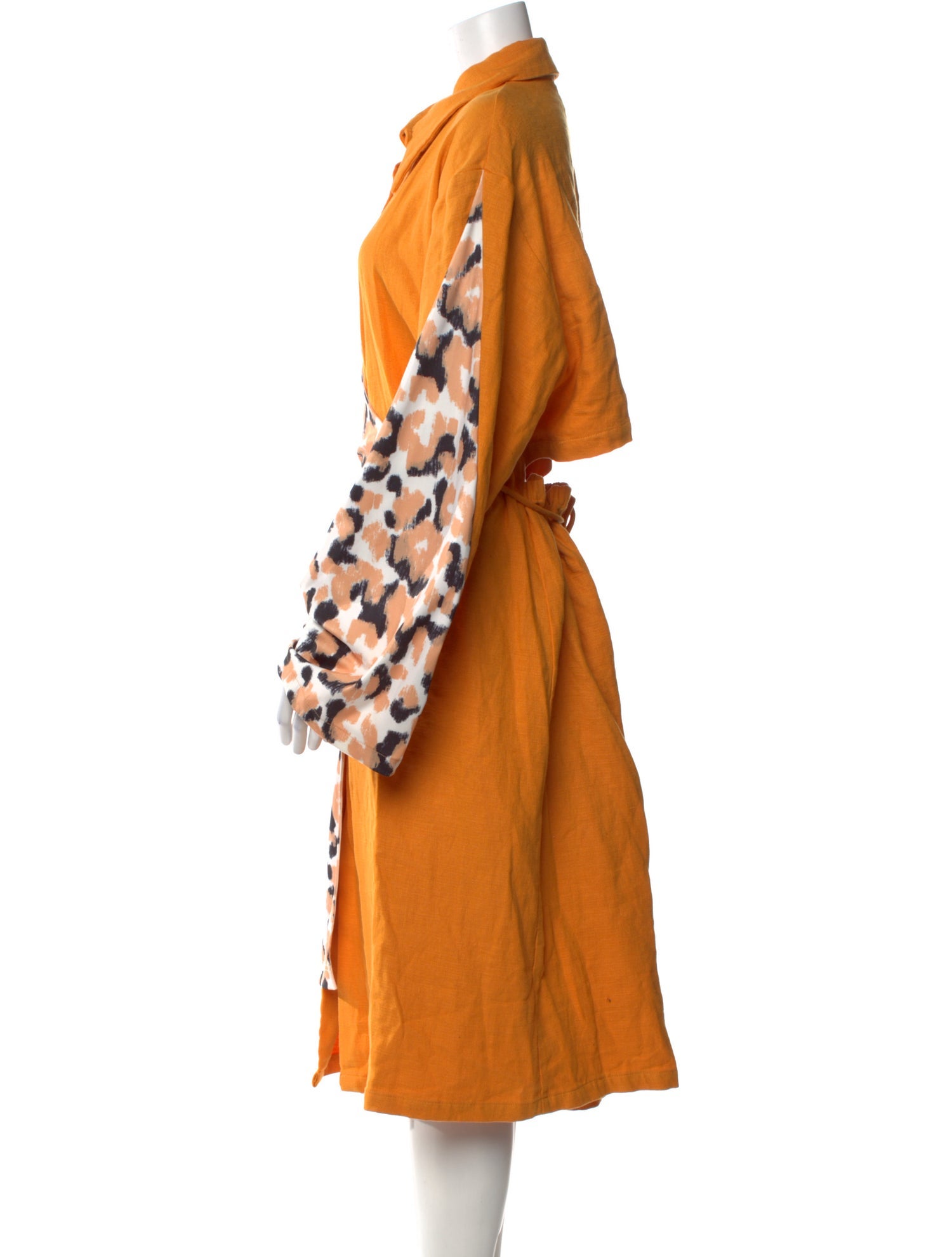 Vivienne Hu Animal Print Midi Length Dress