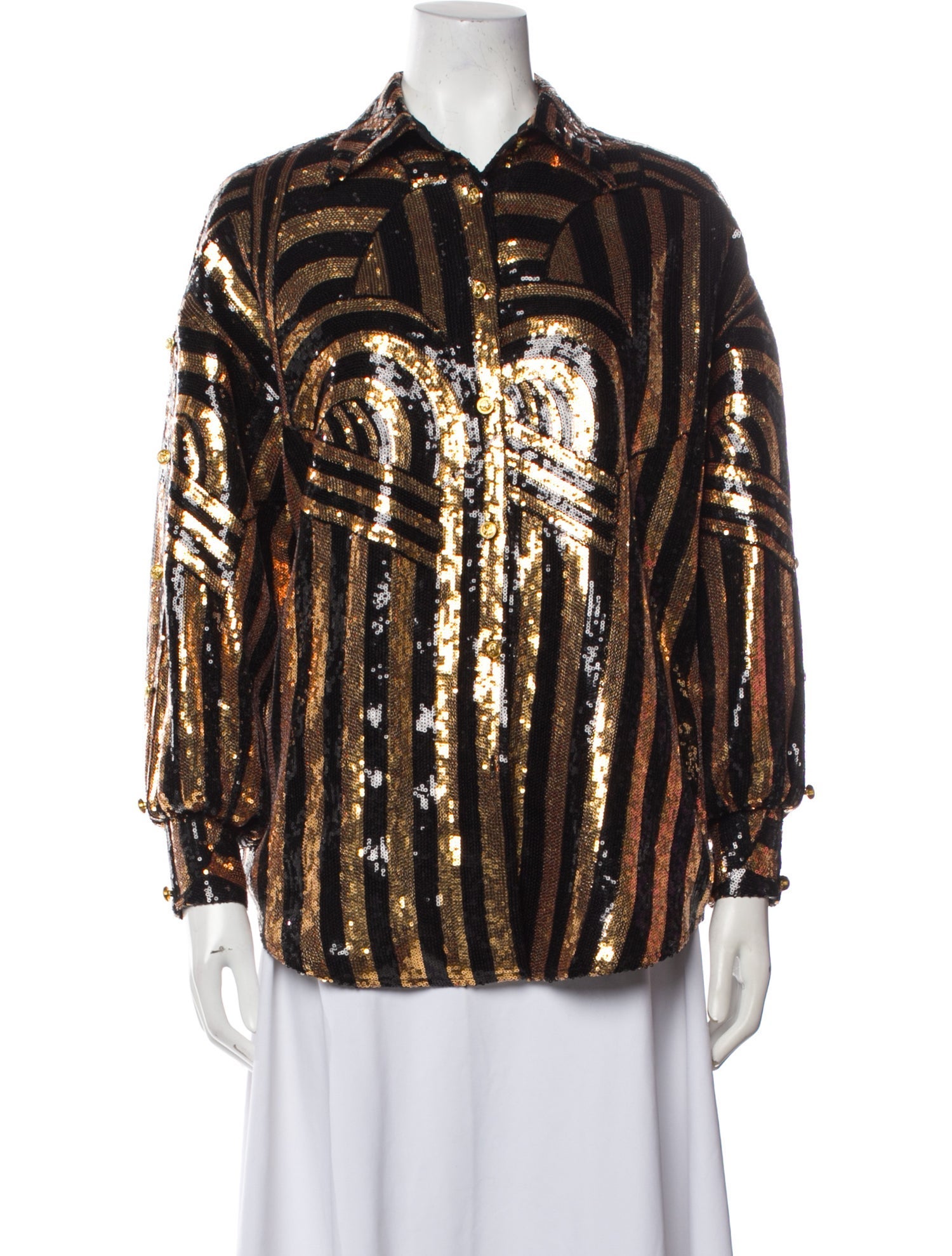 Vivienne Hu Striped Evening Jacket