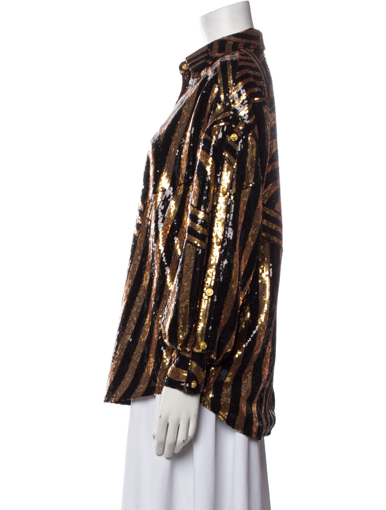 Vivienne Hu Striped Evening Jacket