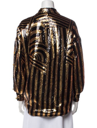 Vivienne Hu Striped Evening Jacket