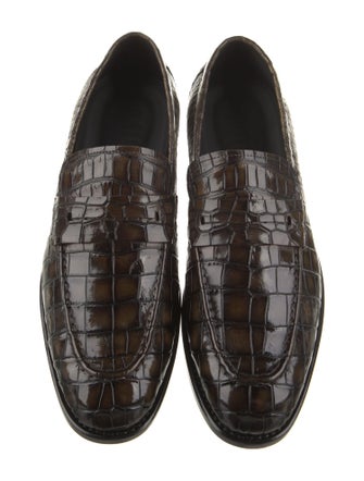 Vivienne Hu Alligator Dress Loafers