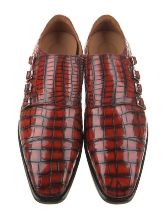 Vivienne Hu Alligator Printed Loafers