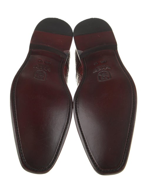 Vivienne Hu Alligator Printed Loafers