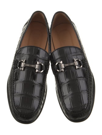 Vivienne Hu Alligator Dress Loafers