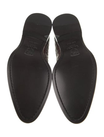 Vivienne Hu Alligator Dress Loafers