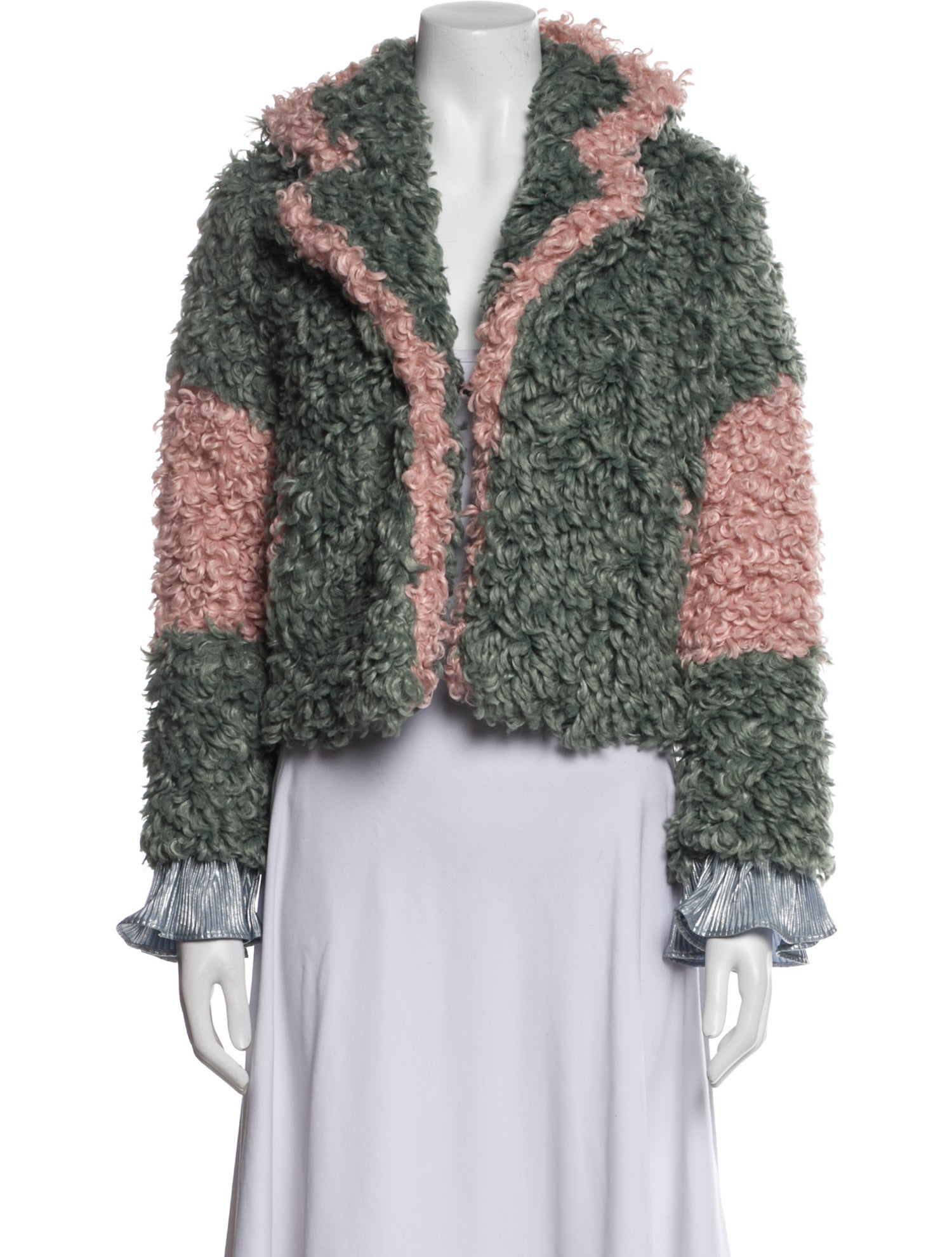 Vivienne Hu Printed Faux Fur Jacket