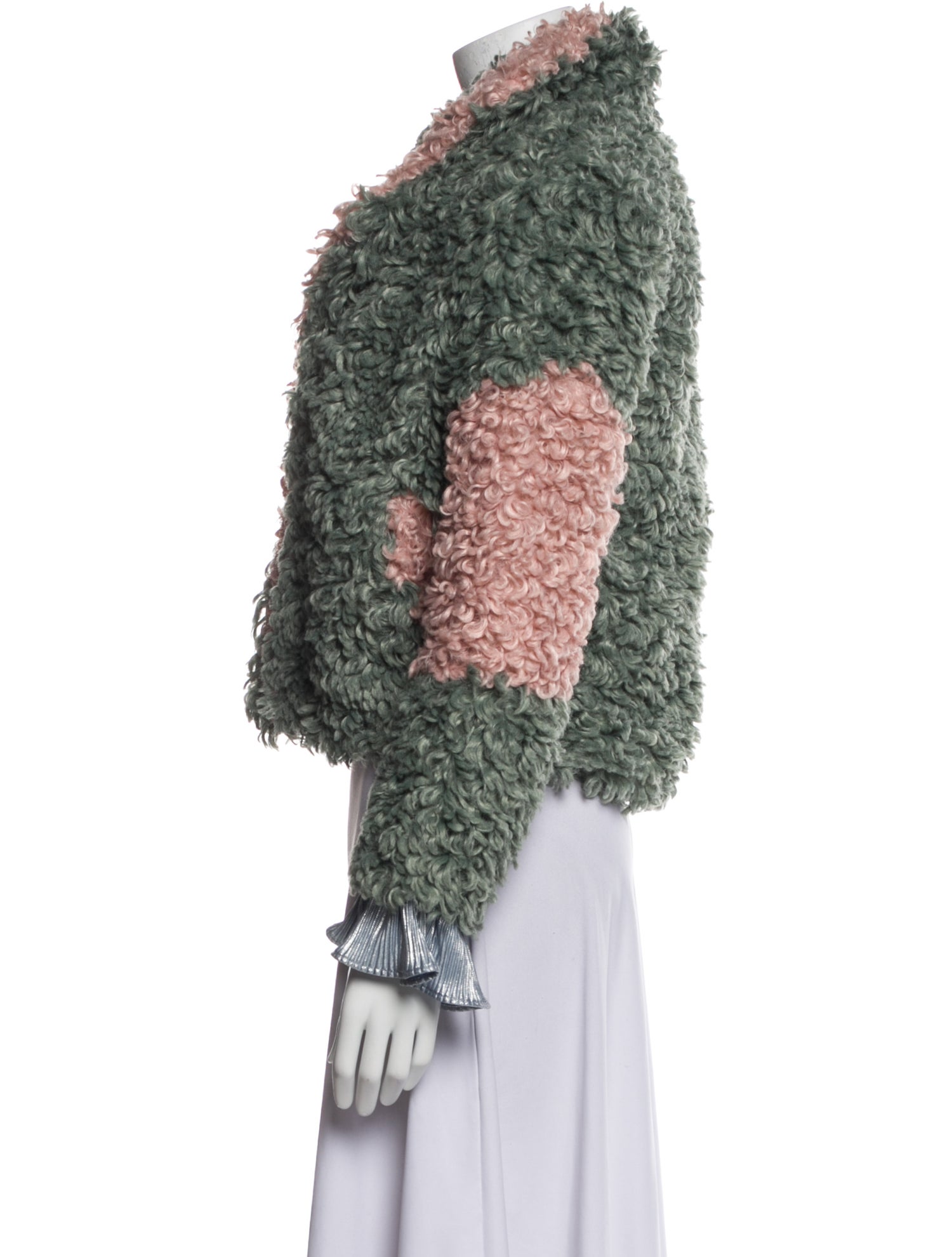 Vivienne Hu Printed Faux Fur Jacket