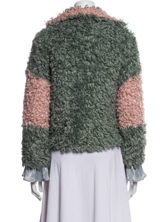 Vivienne Hu Printed Faux Fur Jacket