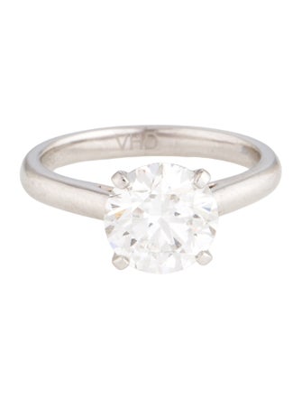 Vivienne Hu Platinum 3.01ctw Lab-Grown Diamond Solitaire Engagement Ring