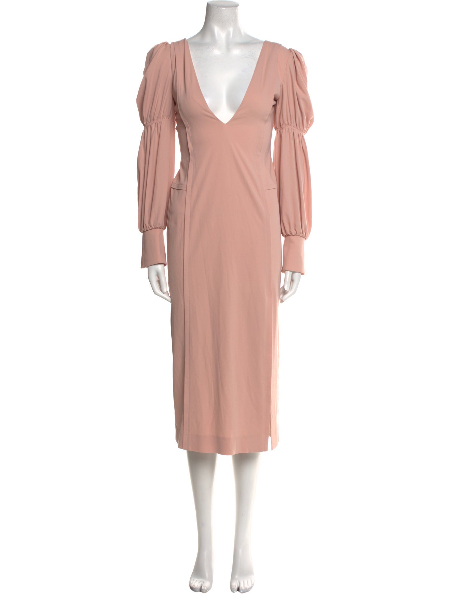 Vivienne Hu Plunge Neckline Long Dress