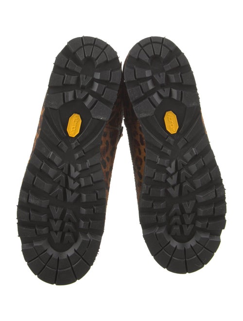 Vibram Ponyhair Animal Print Lace-Up Boots